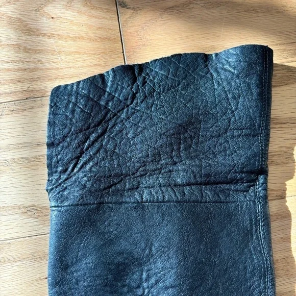 Kork-Ease Adrianne black leather high knee fold over wedge boots - size 8/39‌‌‌ - Picture 13 of 13